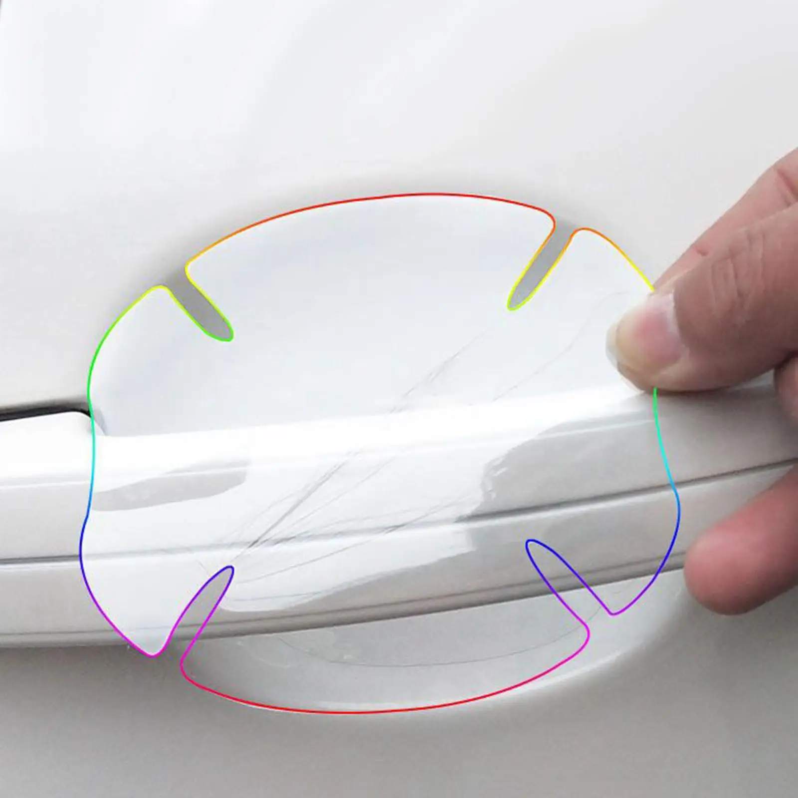 6Pcs Vehicles Scratch Stickers Water Accessory paint Chipping Car handle for door Cup Protector for Byd Atto 3 Yuan Plus
