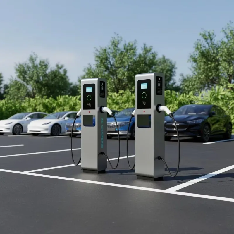 Portable Ev Charger Charging Station For Electric Cars 44 Kw Ev Charger Station 44kw Fast Wall-mounted Charging Stations