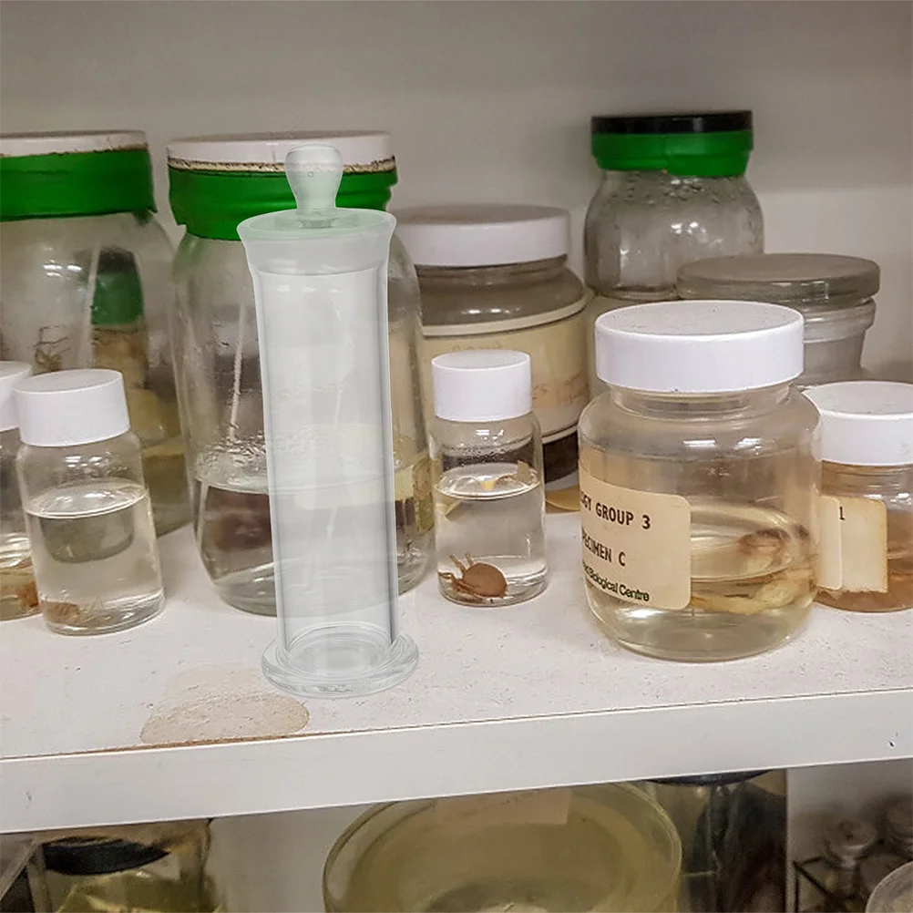 2-teilige Probenflasche mit hohem Borosilikatgehalt, Laborproben-Experimentierzubehör, Fläschchen aus Glas