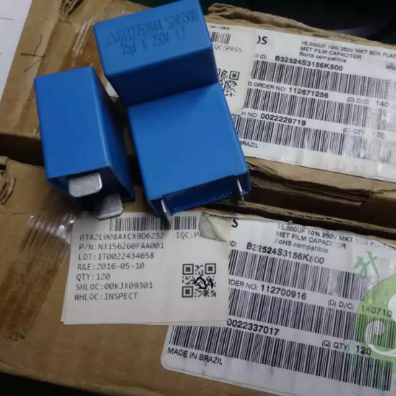 5pcs-100pcs EPCOS MKT 15uf/250v 156 brand new absorption film capacitor B32524S3156K500