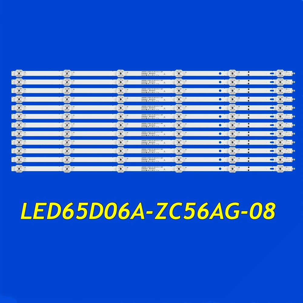 แถบไฟเรืองแสงทีวี LED สำหรับ LU65J71 LU65C61 65V81 LED65D06A-ZC56AG-08 65M5-EA