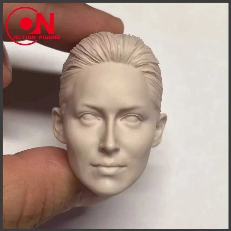 1/6 Scale Sharon Stone Head Sculpt Unpainted Carving Model Fit 12-inch Female Soldier Action Figure Body for Fans DIY