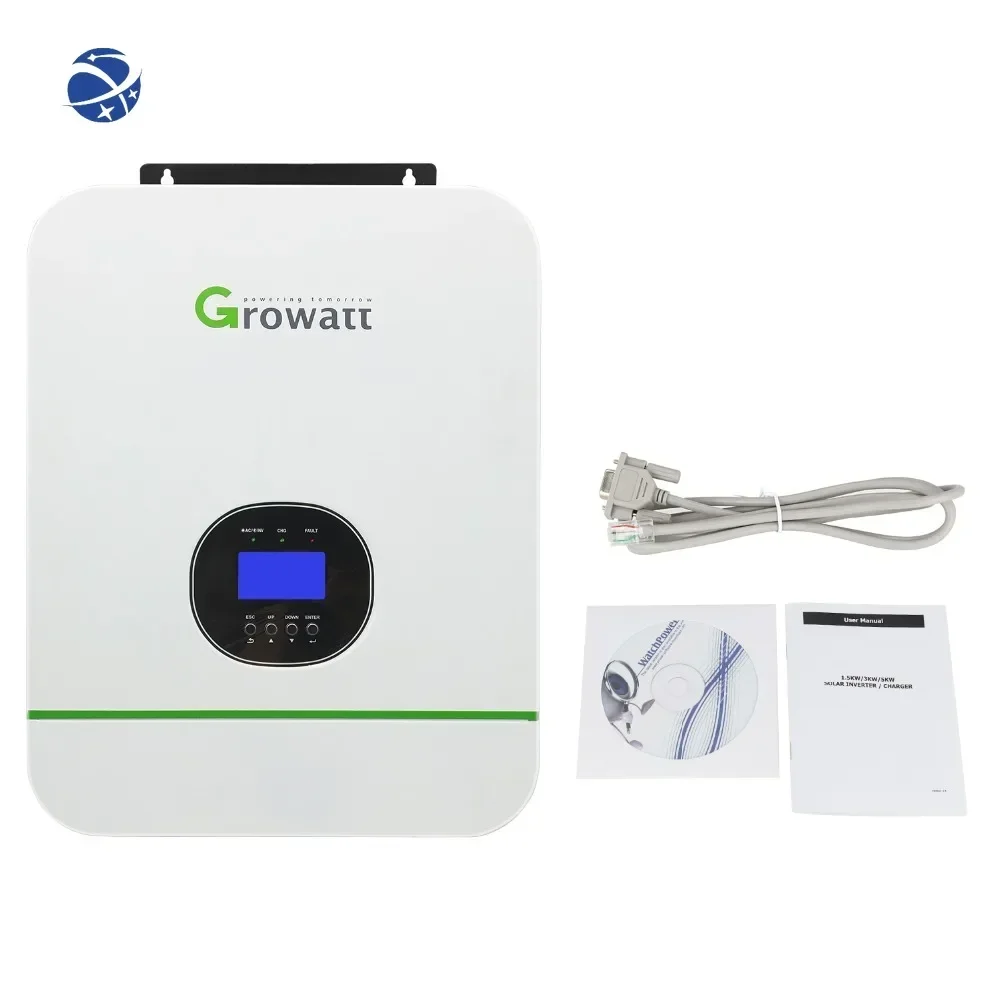 Growatt Home Solar Inverter 24v 48v 3kw 3000w 5kw 5000w Split Phase Hybrid Inverter with Parallel