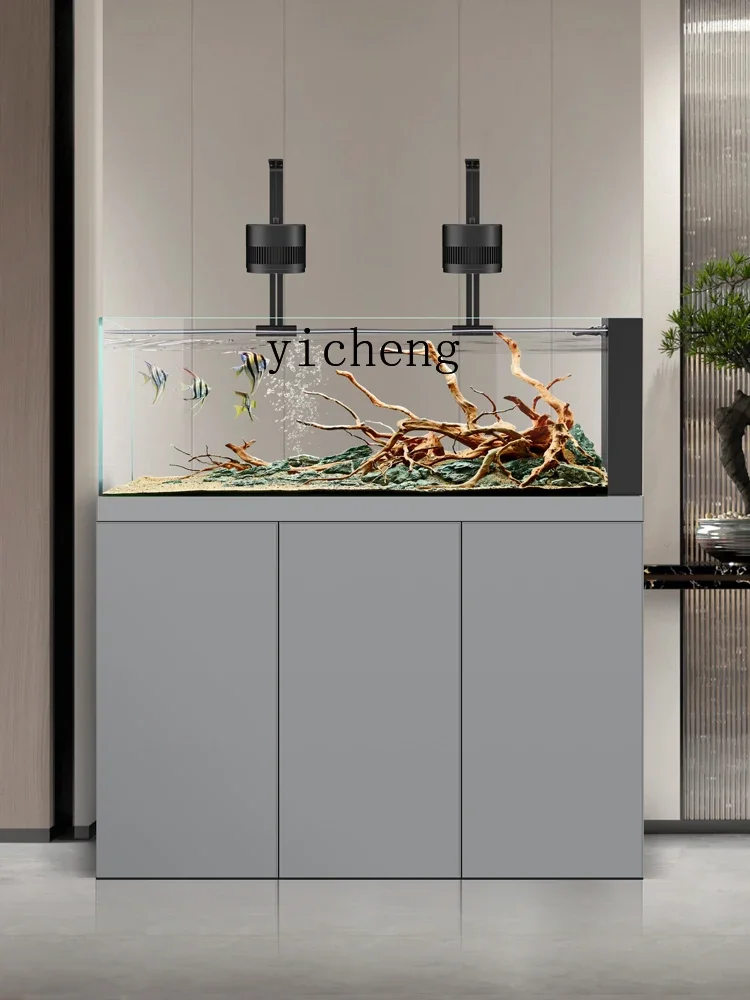 

aluminum alloy bottom filter ultra-white fish tank living room home floor ecological landscaping