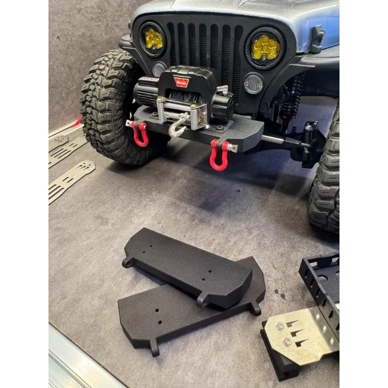 Nylon Short Front Bumper for Axial SCX10 III Jeep CJ-7 1/10 RC Crawler Upgrade Parts Scale Appearance  Replacement Accessories