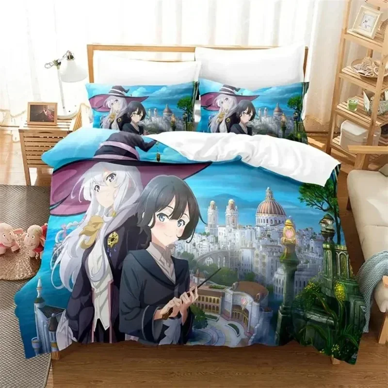 Wandering Witch Journey Of Elaina 3D NEW Duvet Cover Pillowcase Bedding Set Adult Boy Girl Bedroom Children Single Double Large
