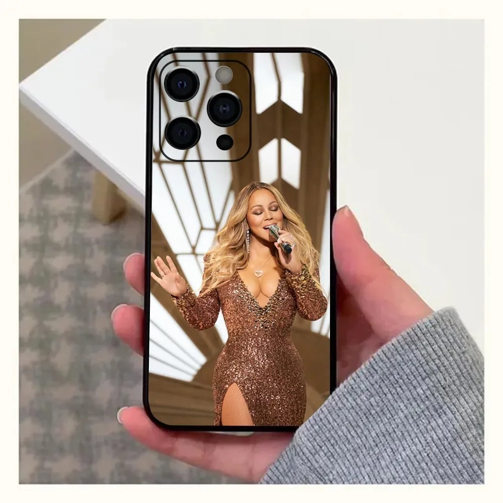 Mariah Carey art photos Phone Case For Apple iPhone 15,14,13,12,11,Pro,X,XS,Max,XR,Plus,Mini Soft Black Cover