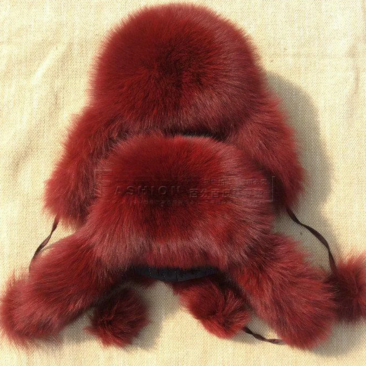 ريال فوكس الفراء إيرفلاب قبعة روسيا الشتاء اكسسوارات الدافئة حقيقية الثعلب الفراء الكرة منفذها القبعات 2026 جديد FEIMANUAN #4