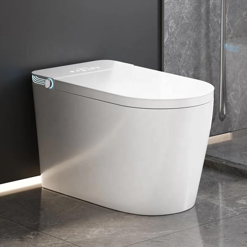 

Best Selling Automatic Ceramic Smart Toilet Floor Mounted Sanitary Ware Remote Control Convenient Intelligent Seat Heating