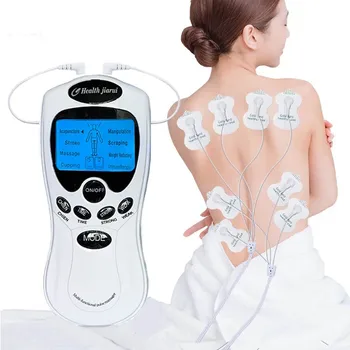 Massageador elétrico de pescoço e costas, dezenas, dor nos pés, massageador corporal, eletroterapia muscular, estimulador, terapia, massagem, emagrecimento, relaxamento