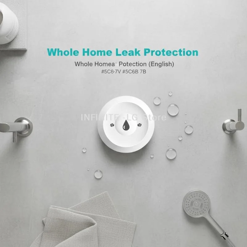 Smart Water Leak Sensor Tuya ZigBee 3.0 Flood Leakage Sensor Alarm APP Remote Monitoring Flood Overflow For Kitchen Bathroom