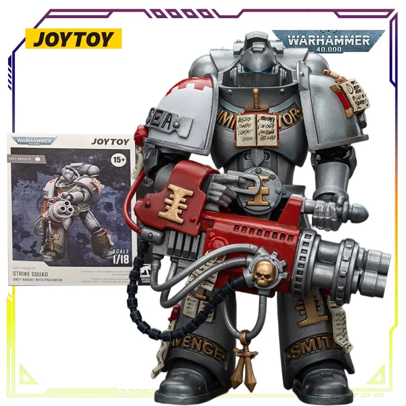 JOYTOY oryginalna seria Warhammer 40K szary rycerz Assault Team Anime Model postaci zabawki Model kolekcjonerski prezenty dla chłopców
