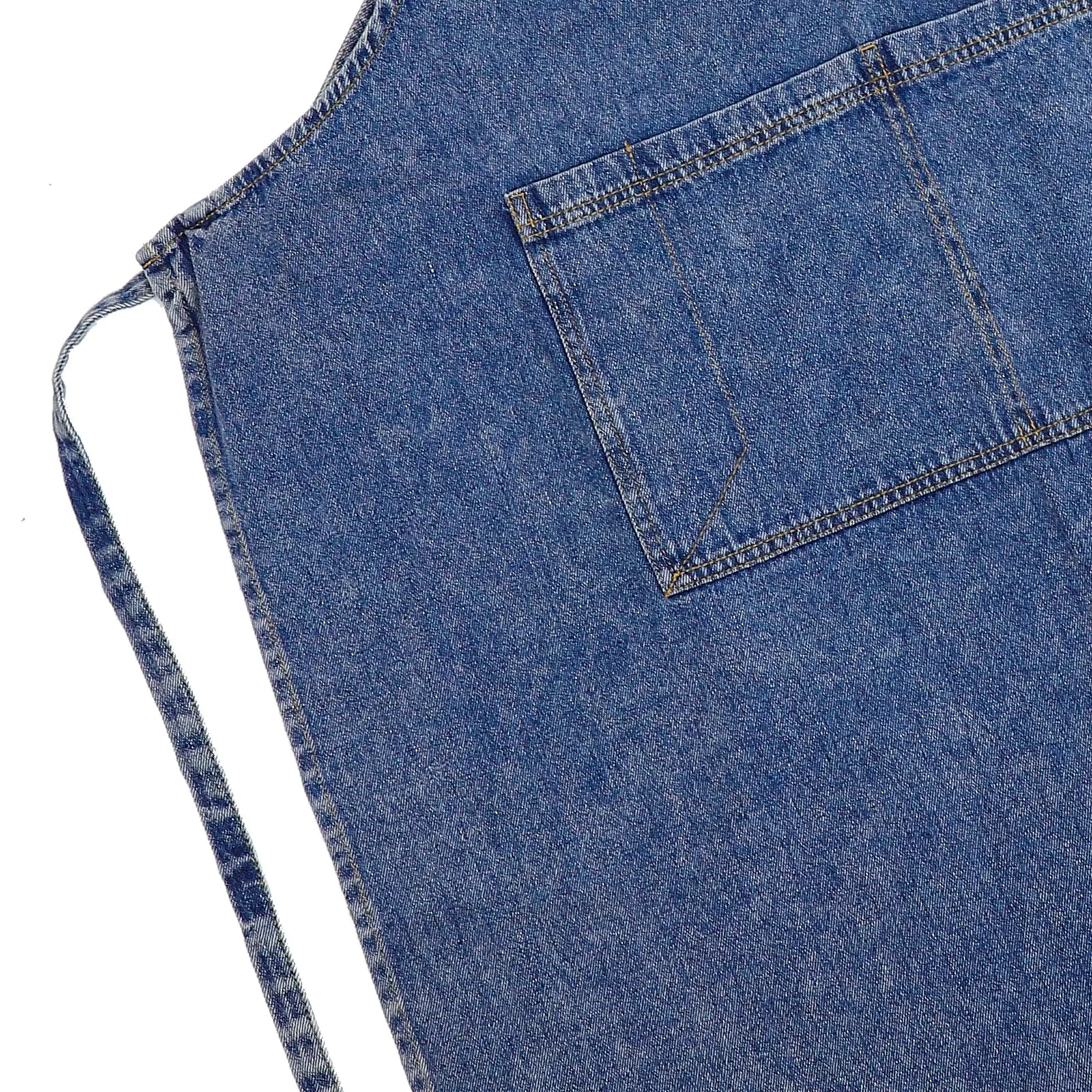 Thick Denim Apron Adjustable Strap Kitchen Cooking Bbq Studio Workwear Protective Apron with Pocket for Women Aprons for Adults