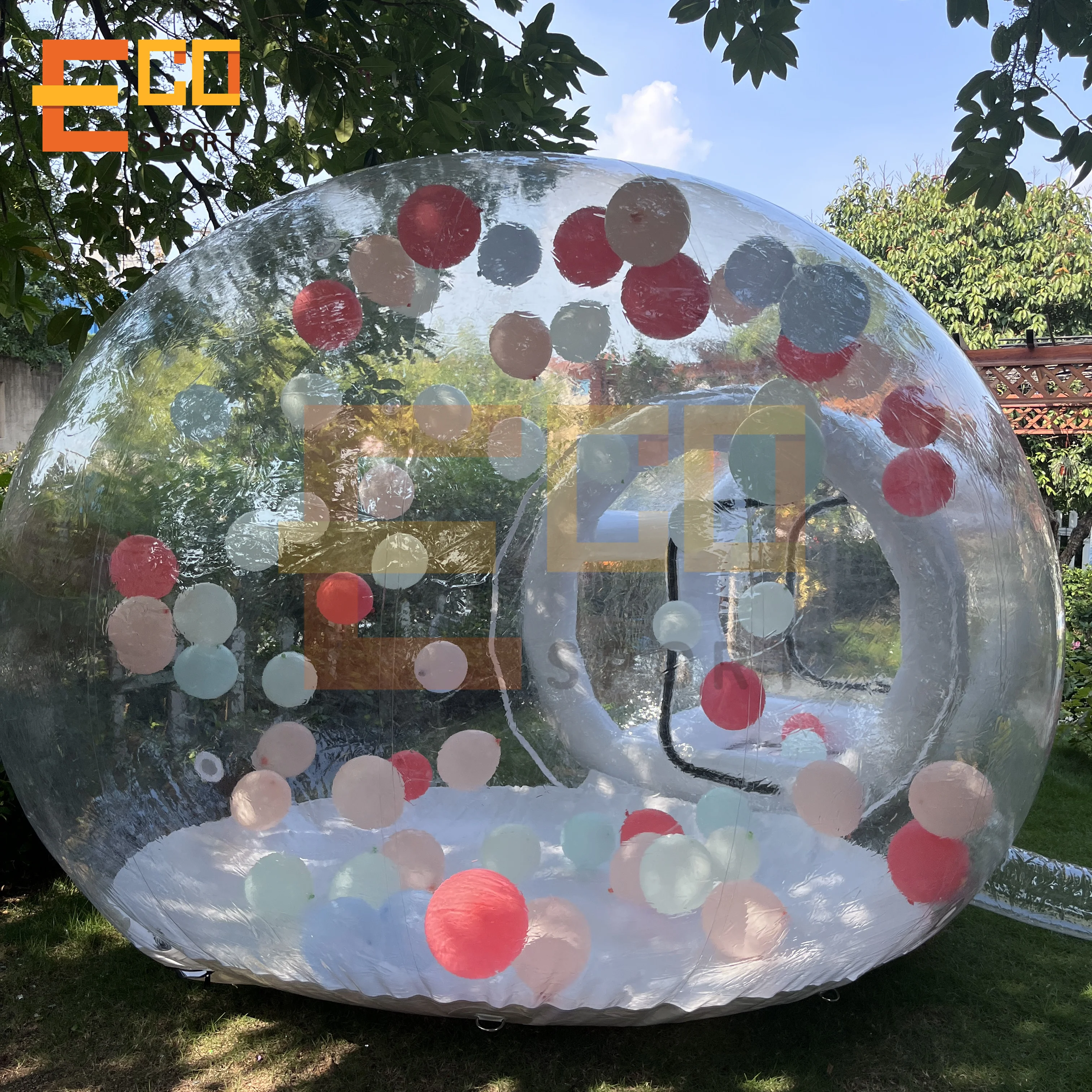 Commercial Grade PVC Inflatable White Bubble House Modern Bubble House Air Balloon Bubble Tent for Party/Event/Wedding for sale