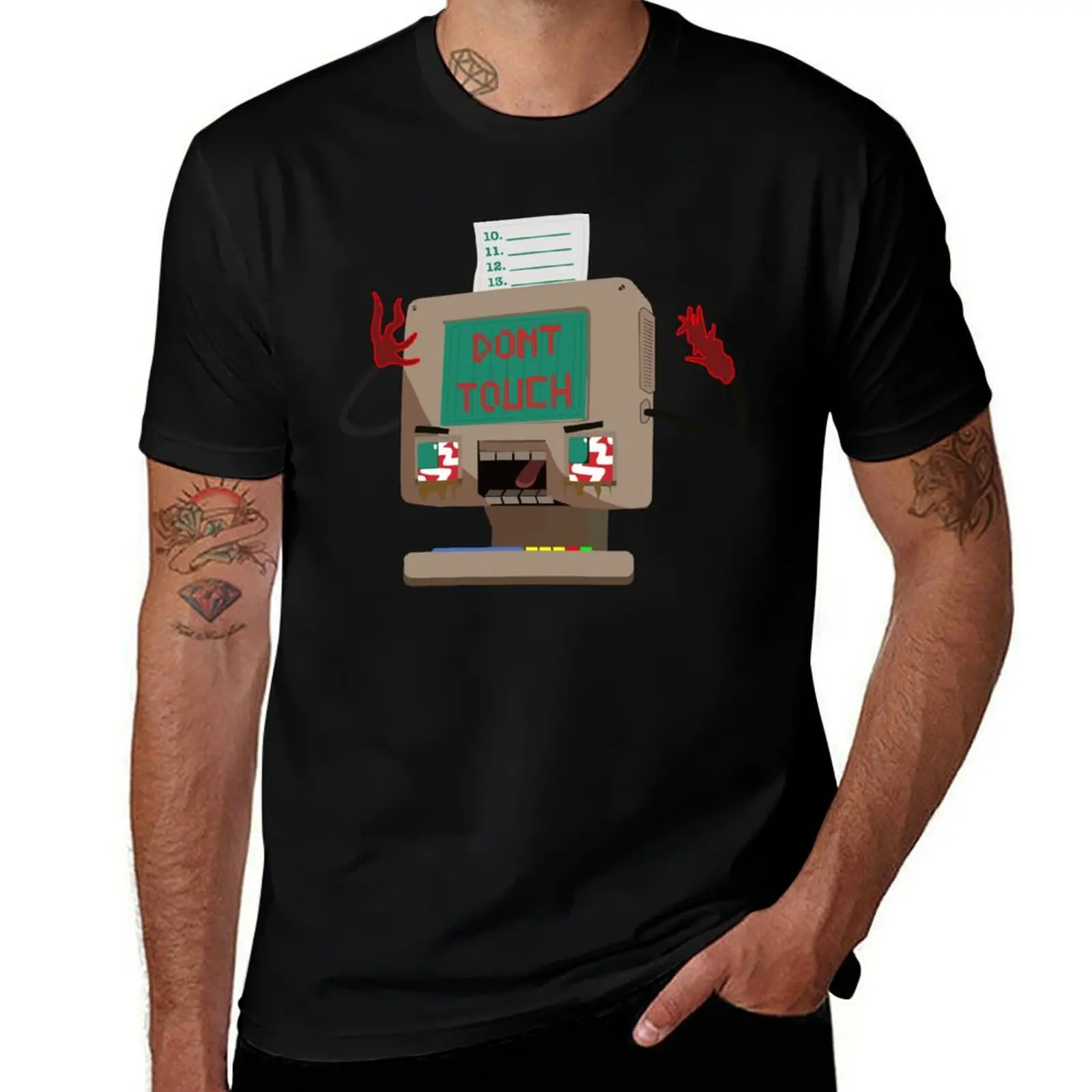 

Футболка Dont Touch, мужская простая футболка, футболка с индивидуальным принтом