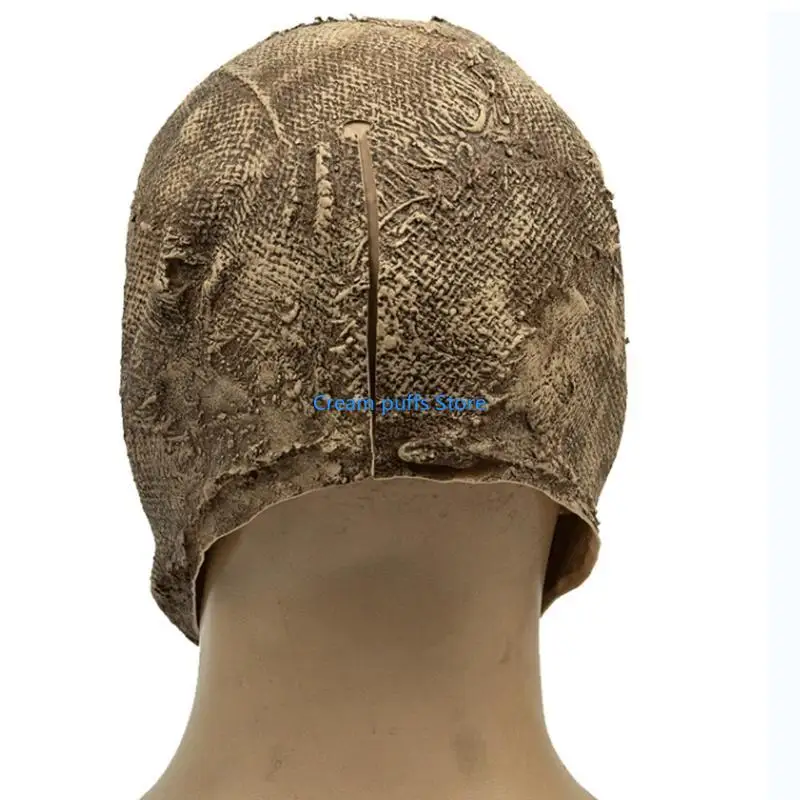 Maschera 50le Halween Maschera scheletro realistico Maschera a testa piena Scheletro Testaggio per cosplay Masquerade Party