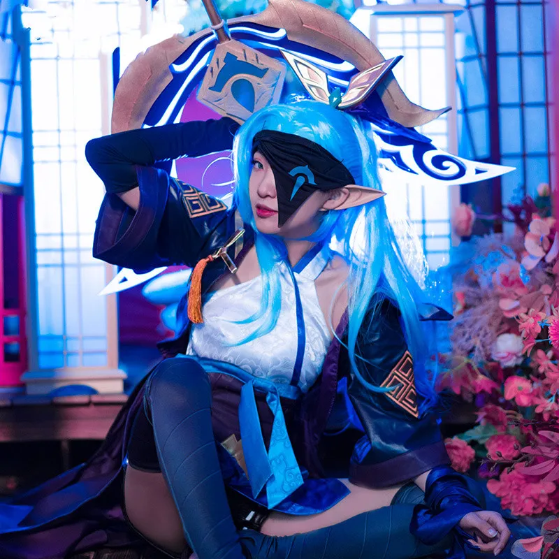 Vivi-Cos Game LOL The Night Hunter Shauna Vayne Sexy Dress Cosplay Halloween Women's Costume Role Play Party Carnival New S-XL