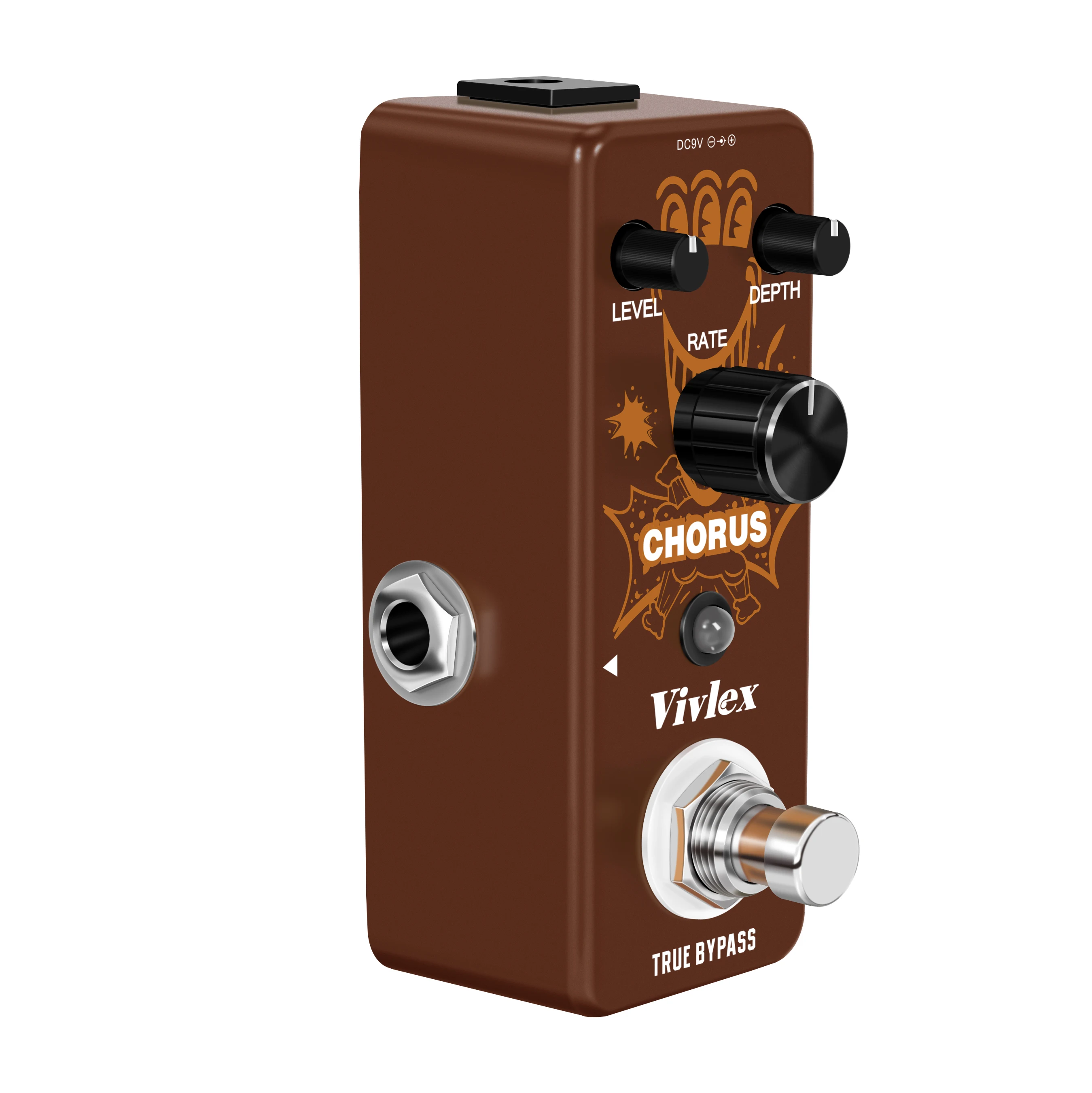 Vivlex Analog Chorus Guitar Effect Pedal Mini Single Pedal Classic Warm Chorus Tone Rate Depth Control for Electric Guitar view 4