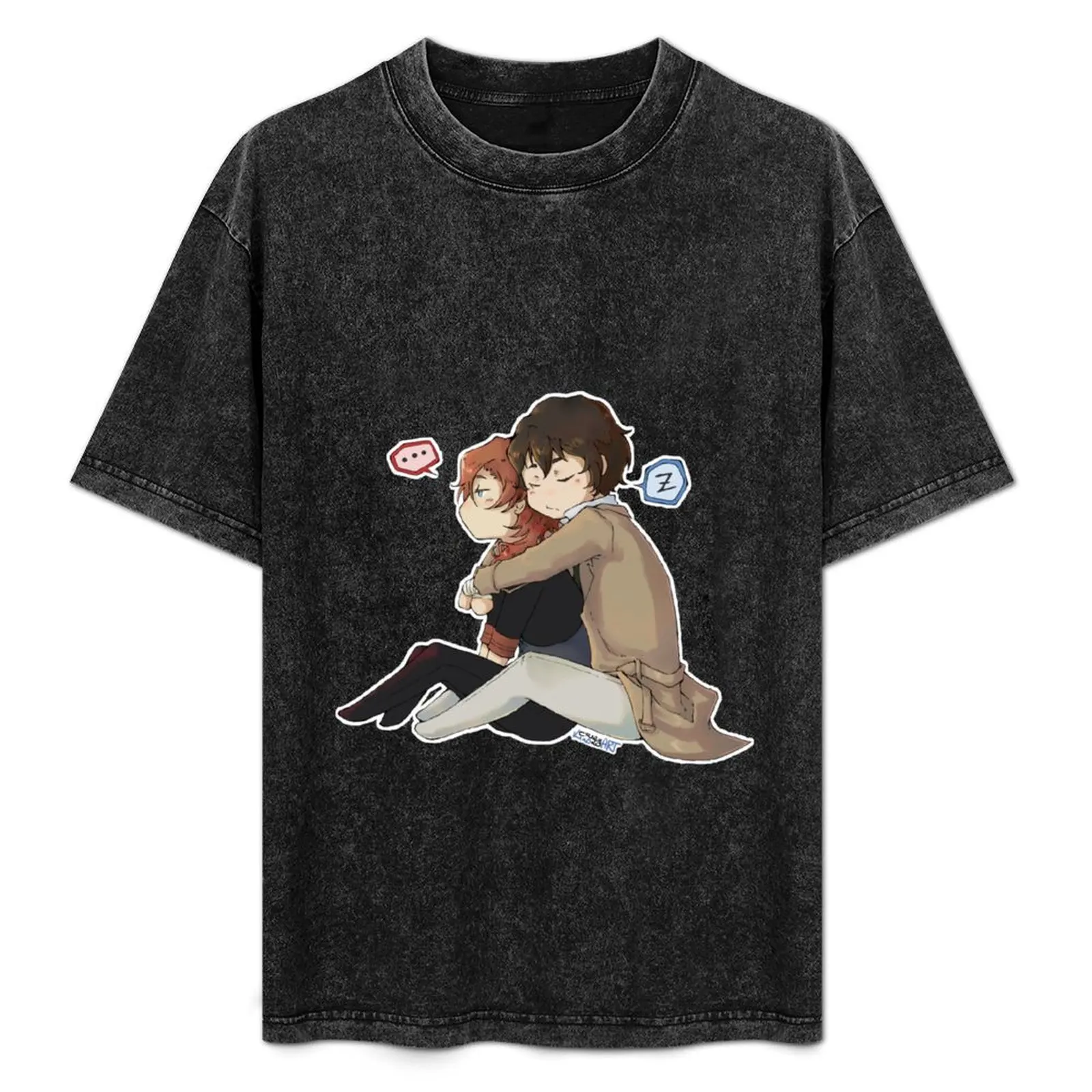 

Chibi Soukoku T-Shirt Novelty Print Casual Tee Shirt
