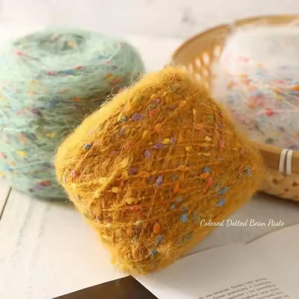 1Pc Matte Chenille Garn Puppe Faden Handgemachte Häkeln Gestrickte Material Kleine Eis Streifen Faden