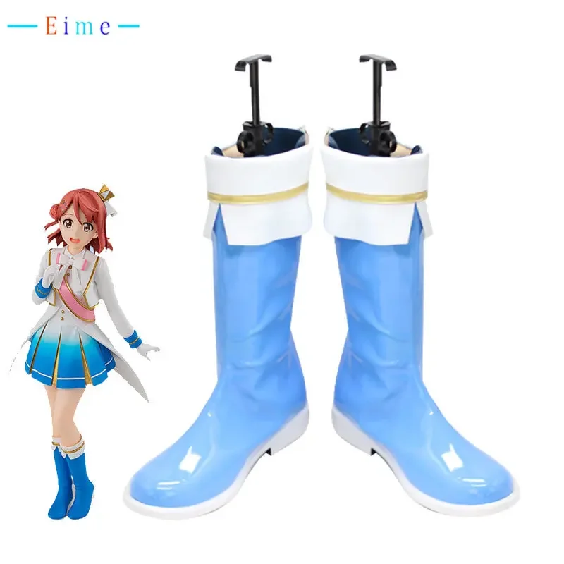 

Uehara Ayumu Cosplay Shoes Lovelive Nijigasaki High School Cosplay Prop PU Leather Shoes Halloween Carnival Boots Custom Made