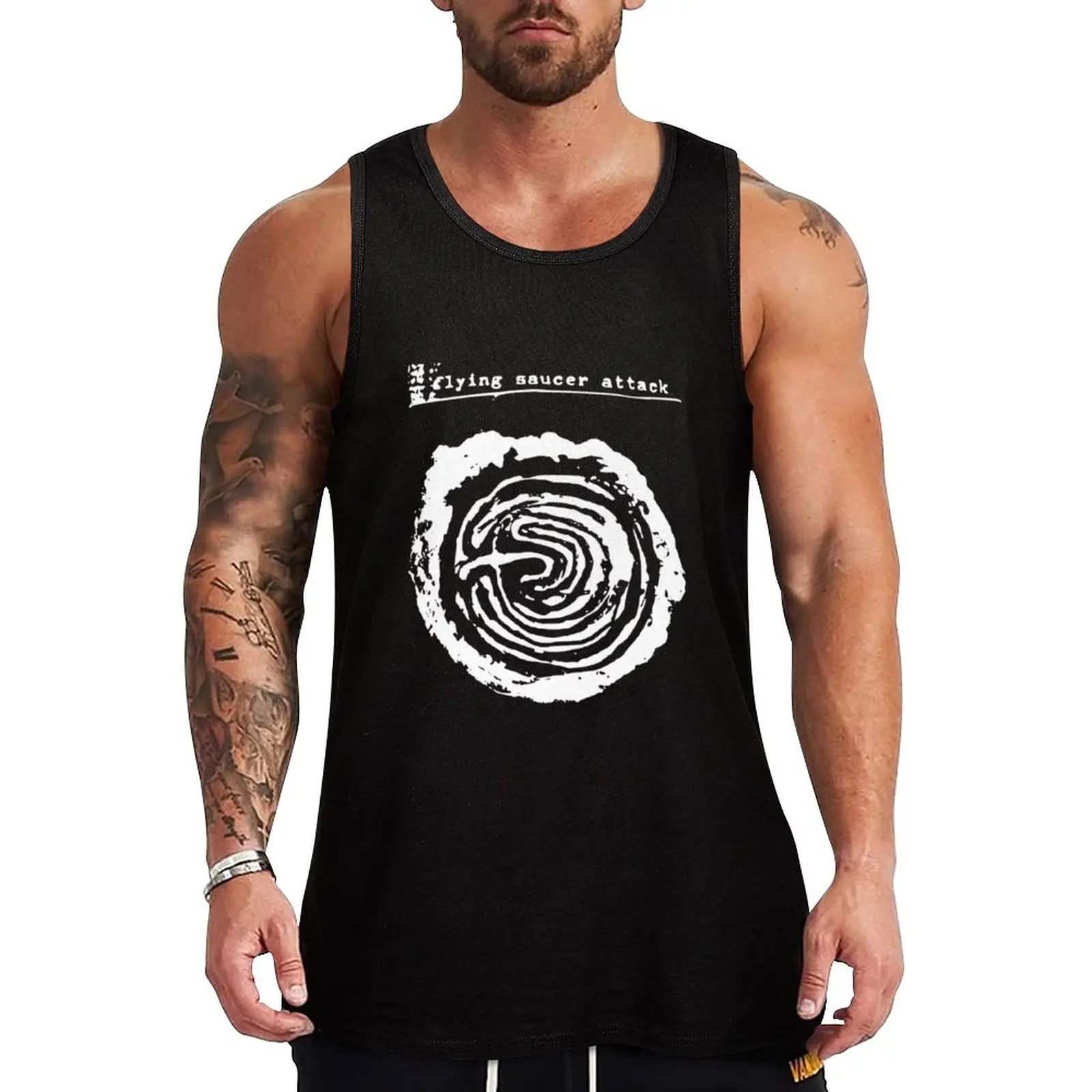 flying saucer attack Tank Top Cotton Tank Top Soft Casual Sleeveless Shirt