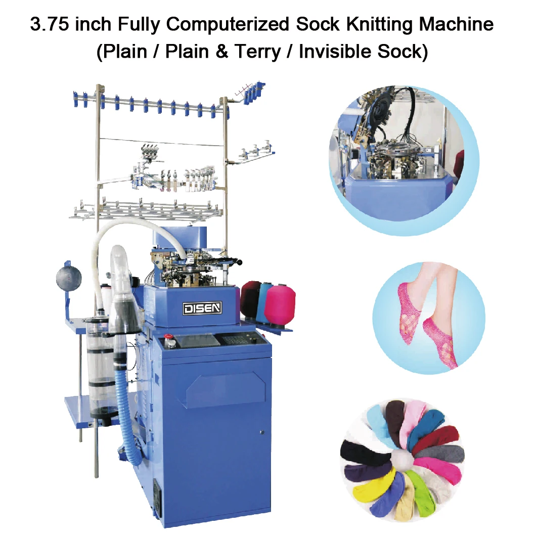 Fully Automatic 3.5-3.75-4 Inch Jacquard Sock Knitting Machine Efficient Computerized Machinery For Sock Making