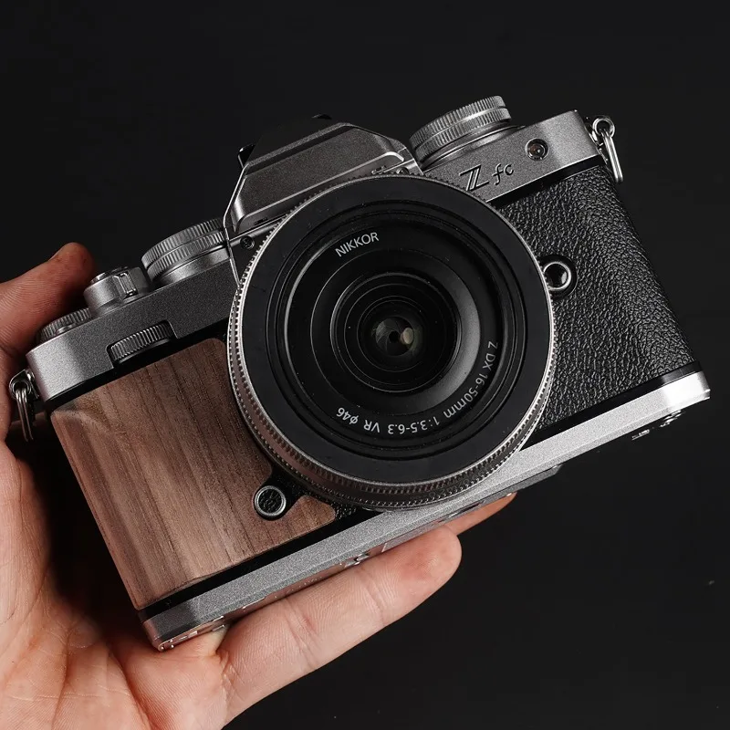 Wood Hand Grip Holder Non-slip Sticker For Nikon ZFC Thumb Grip