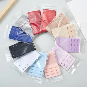 1/2/3/4 fivelas gancho feminino sutiã extensor cinta 3 linhas ajustável fivela de cinto extensão cinta gancho clipe expansor sutiã acessórios