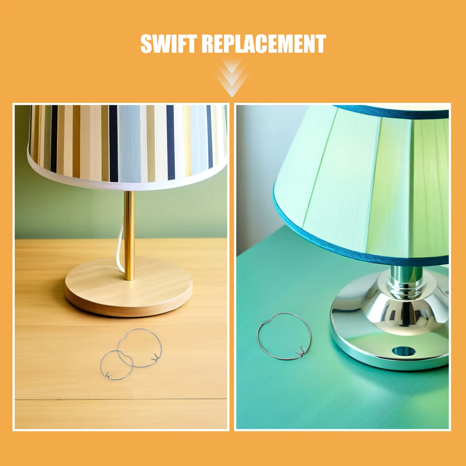 Downlight Retaining Spring Clips 20Pcs Spotlight Fixing Rings Bulb Clamps Ceiling Lamp Holders