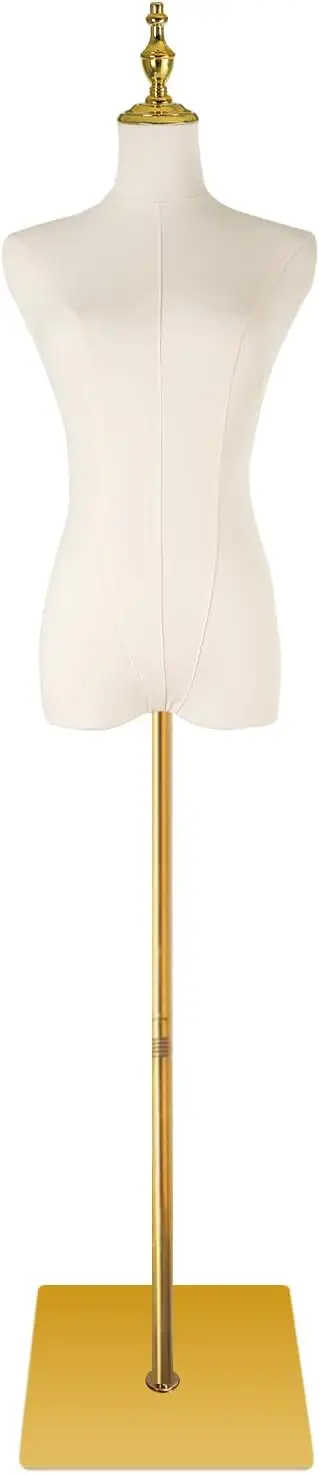 

Регулируемый манекен-форма для одежды с золотой подставкой для демонстрации одежды