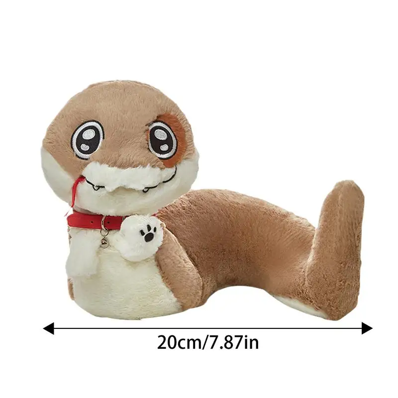 For Yogin Cute Puppy Snake Plush Toy Soft Stuffed Animal Pillow Doll For Kids Birthday