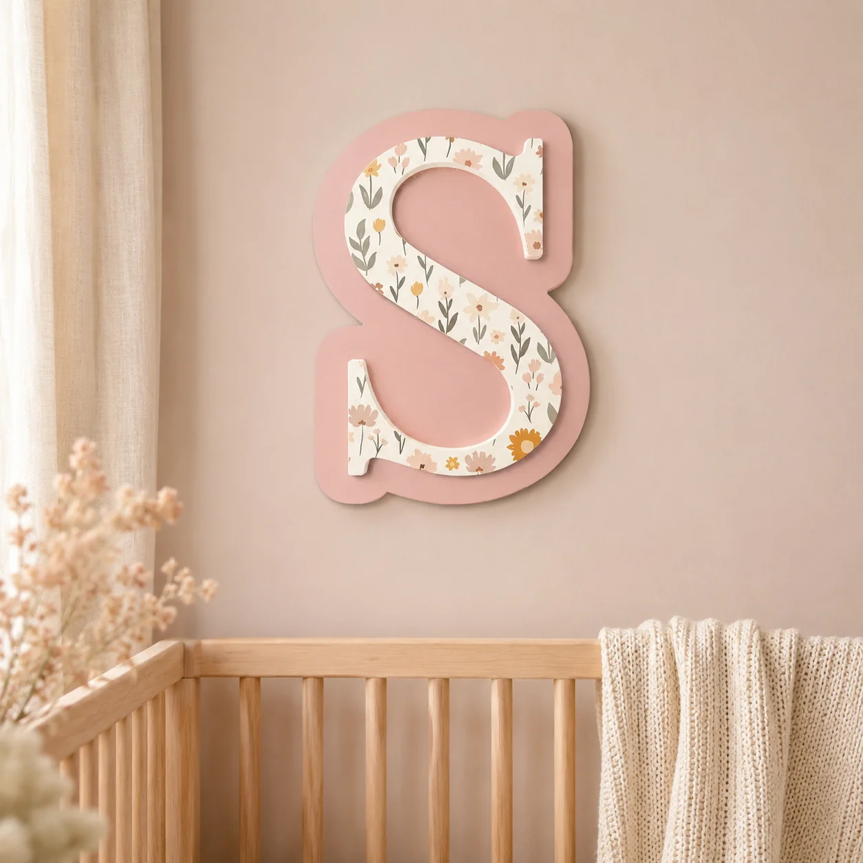 Baby Nursery Wall Art - 1 stuk op maat gemaakte houten
