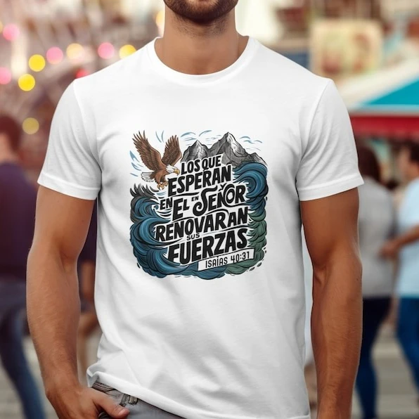 الإسبانية الكتاب المقدس الآية Frases Religiosas التي شيرت تحفيزية إقتباس ملهمة المسيحية المحملة الصيف عادية لينة القطن للجنسين