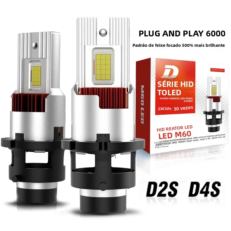 dシリーズ-d2s-d4s-ledヘッドライト-hidバルブ-1-1交換ヘッドランプ-12v-24v-キャンバス-30000lm-ライト-オートターボファンランプ-プラグアンドプレイ