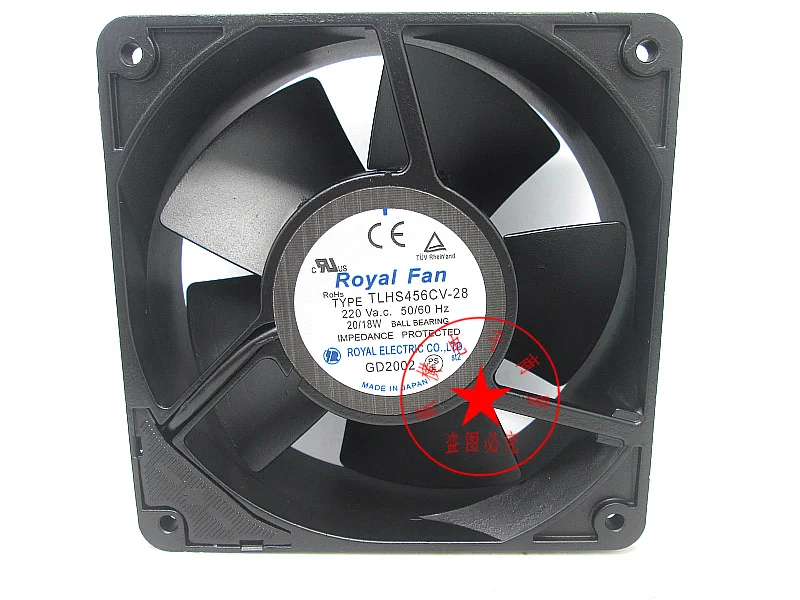 ROYAL FAN TLHS456CV-28 AC 220V 20/18W 120x120x38mm Server Cooling Fan