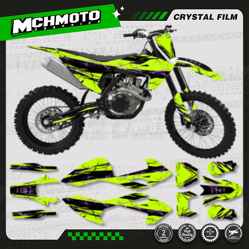 

MCHMFG мотоциклетные графические наклейки, комплект наклеек DECO для Husqvarna TC FC 16-18 TE FE150 200 250 300 350 400 450 2017 2018-19 010