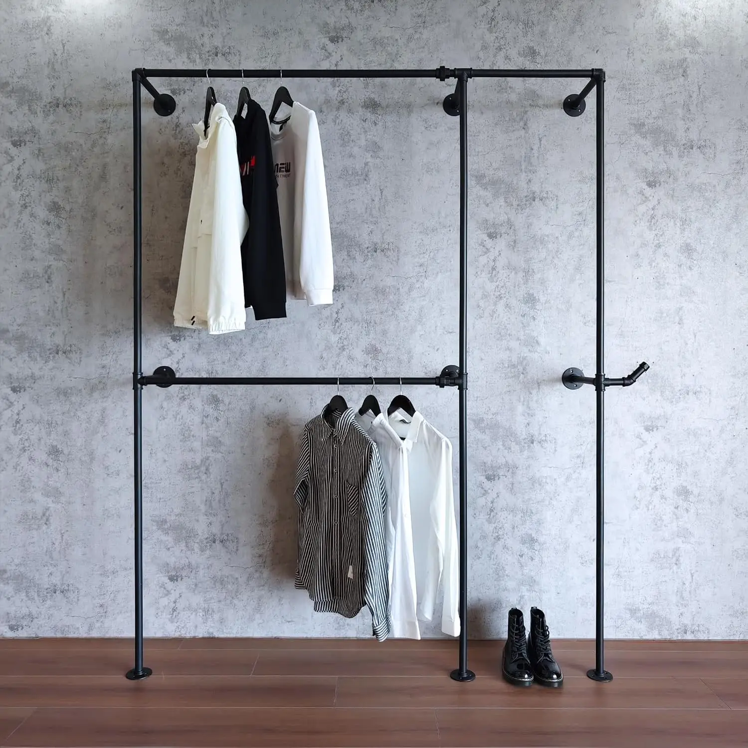 Wall Mounted Pipe Clothes Rack 65