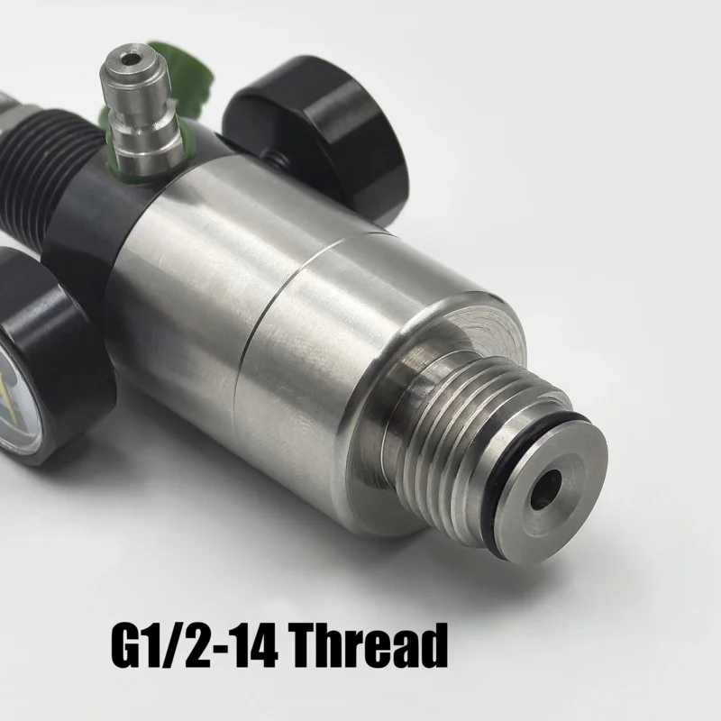 Imagem -05 - Calibre Duplo Macio do Manômetro do Tanque de ar Hpa Regulador Linha de Entrada Ajustável Linha de Saída M18 x 1.5 g1 214 a 3000psi