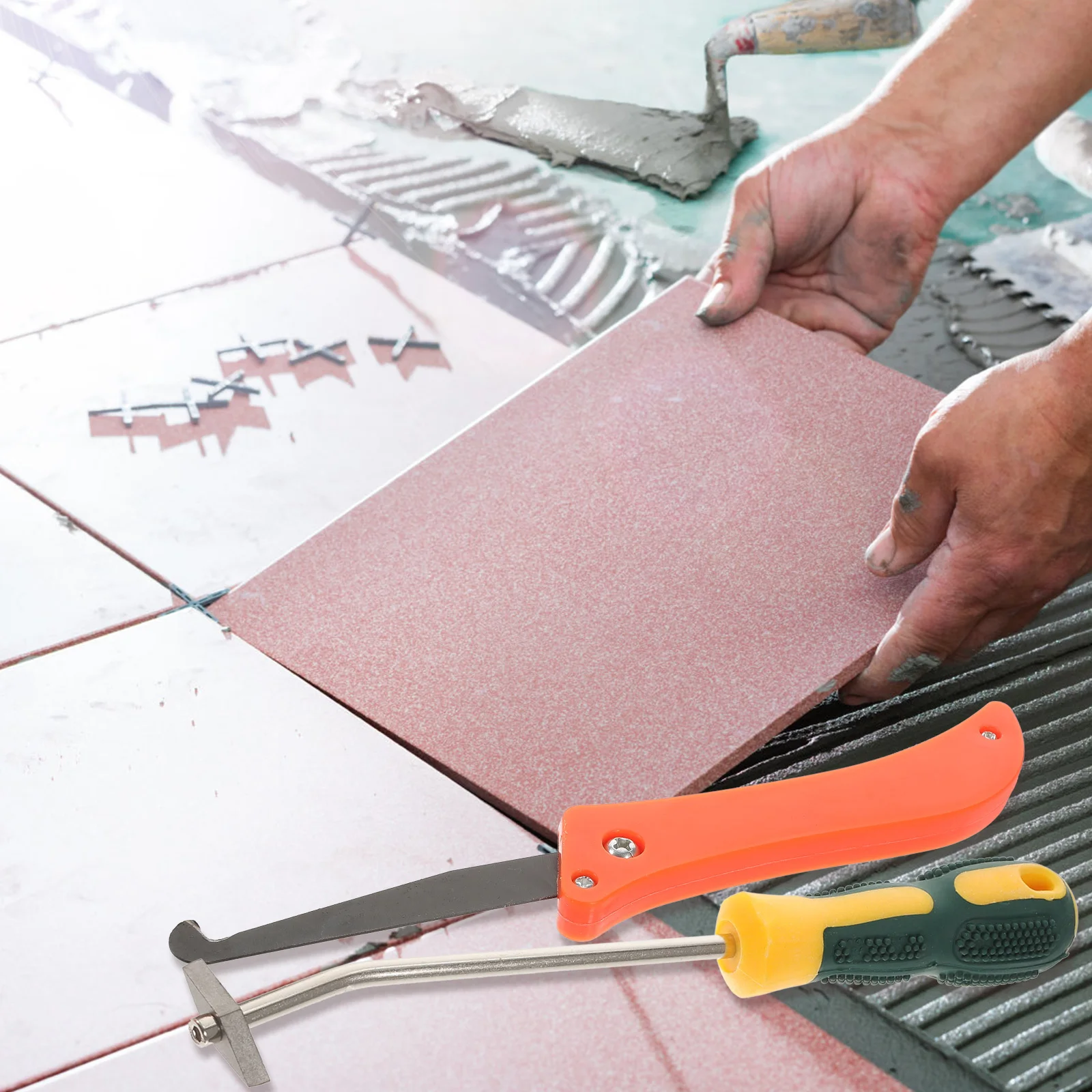 

2Pcs Tile Joint Tool Sealant Remover Grout Cleaner Caulking Tool for Tile Crack Cleaning Durable Scraper Sealant Remover