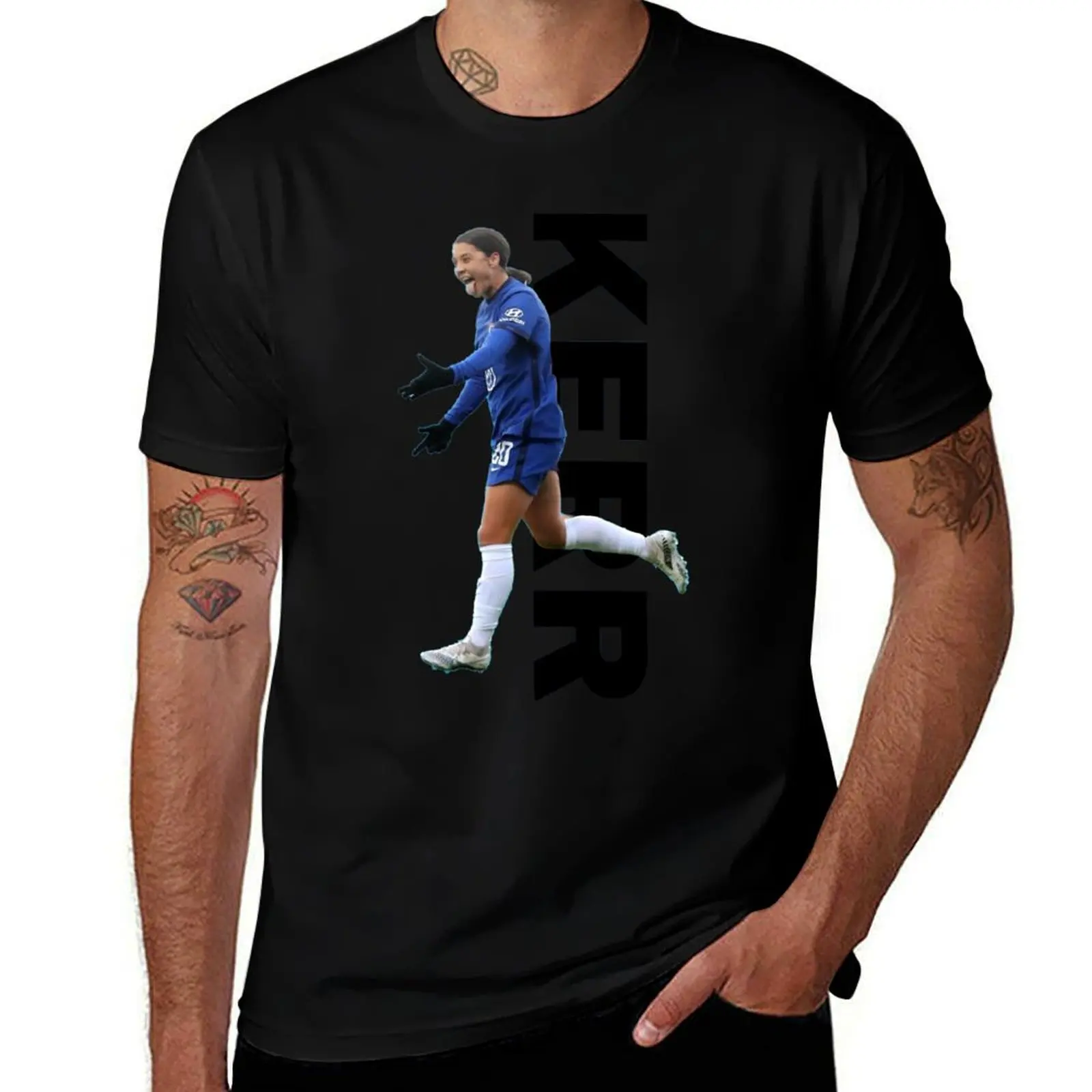 

Blue Kerr Graphic design T-Shirt Big and Tall Basic Tee Shirt