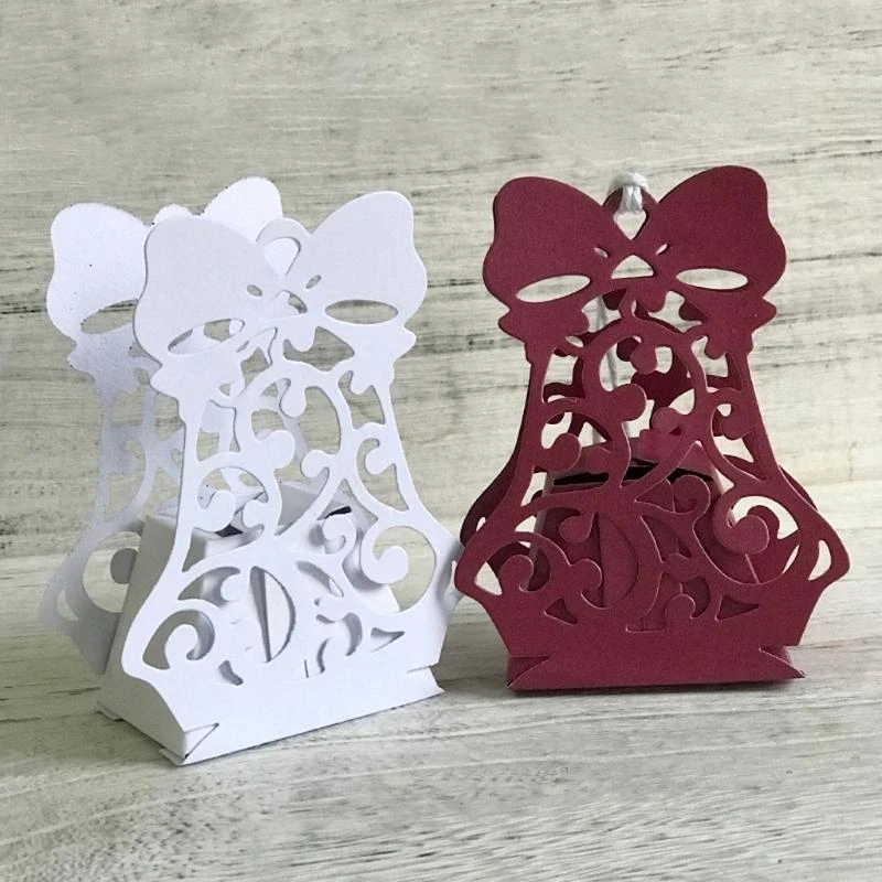 Image of E28F Weihnachten Schneeflocke Box Metall Stanzformen Schablone DIY Scrapbooking Album Papier