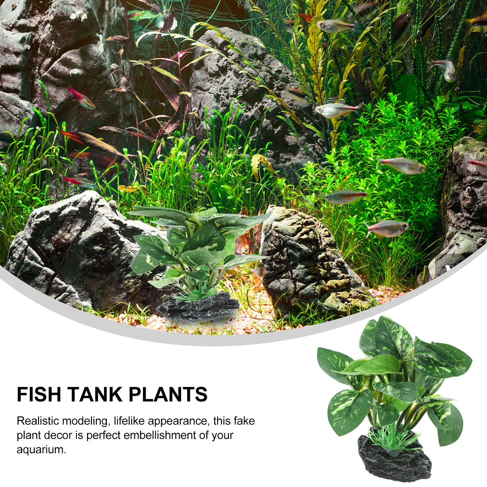 Simulation Plant Decoration Fi - Planted Aquarium For Goldfish ulasan dan harga