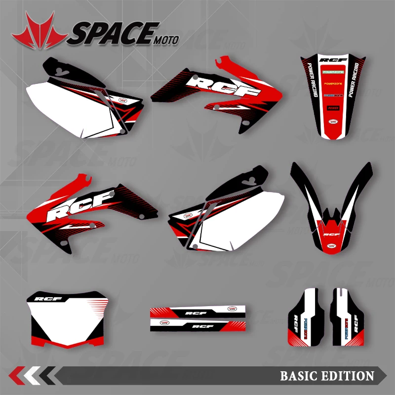 

SPACE MOTO для HONDA 04-05 06-07 08-09 CRF250R графический фон наклейки наклейки мотоцикл