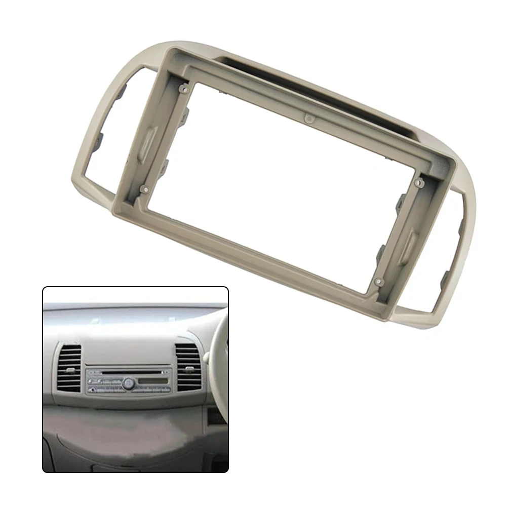 

Сменная рамка для приборной панели, 2Din, автомобильное радио, стерео, совместимая с Nissan, March, Micra, K12 2002 2010