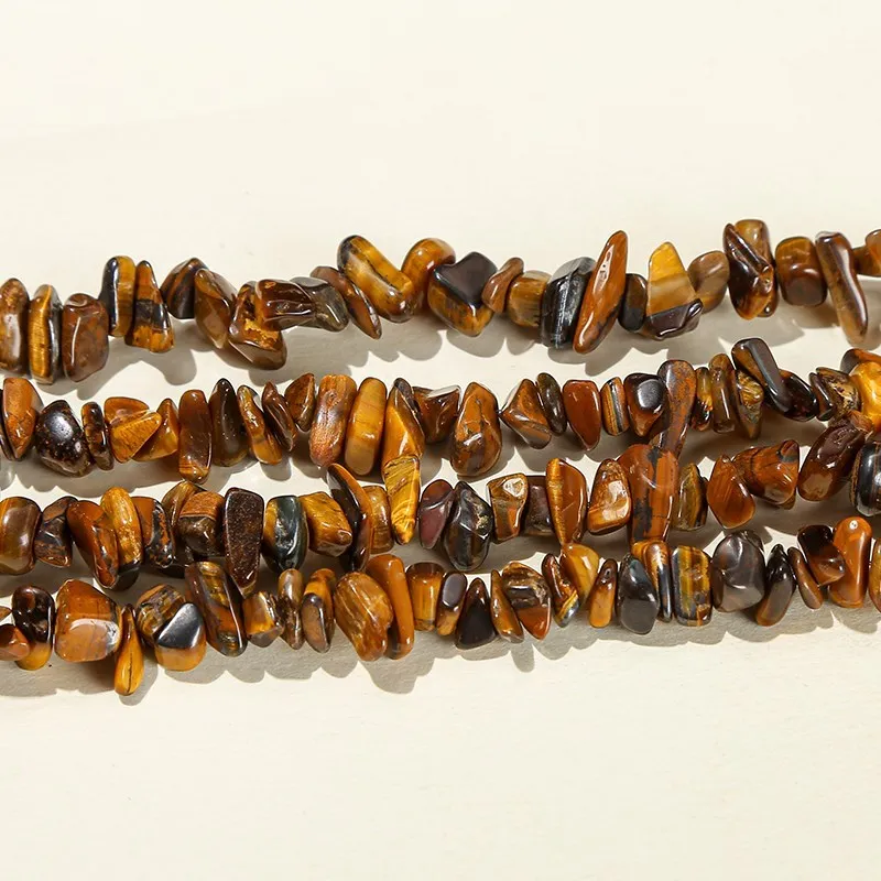 5-8mm Natural Yellow Tiger Eye Stone Chip Freeform Irregular Gravel Beads For Jewelry Making Diy Necklace Bracelet Accessory 15