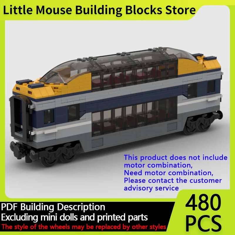 

City Car Model MOC Building Bricks Double Decker Club Car Modular Technology Gifts Holiday Assemble Children Toys Suit