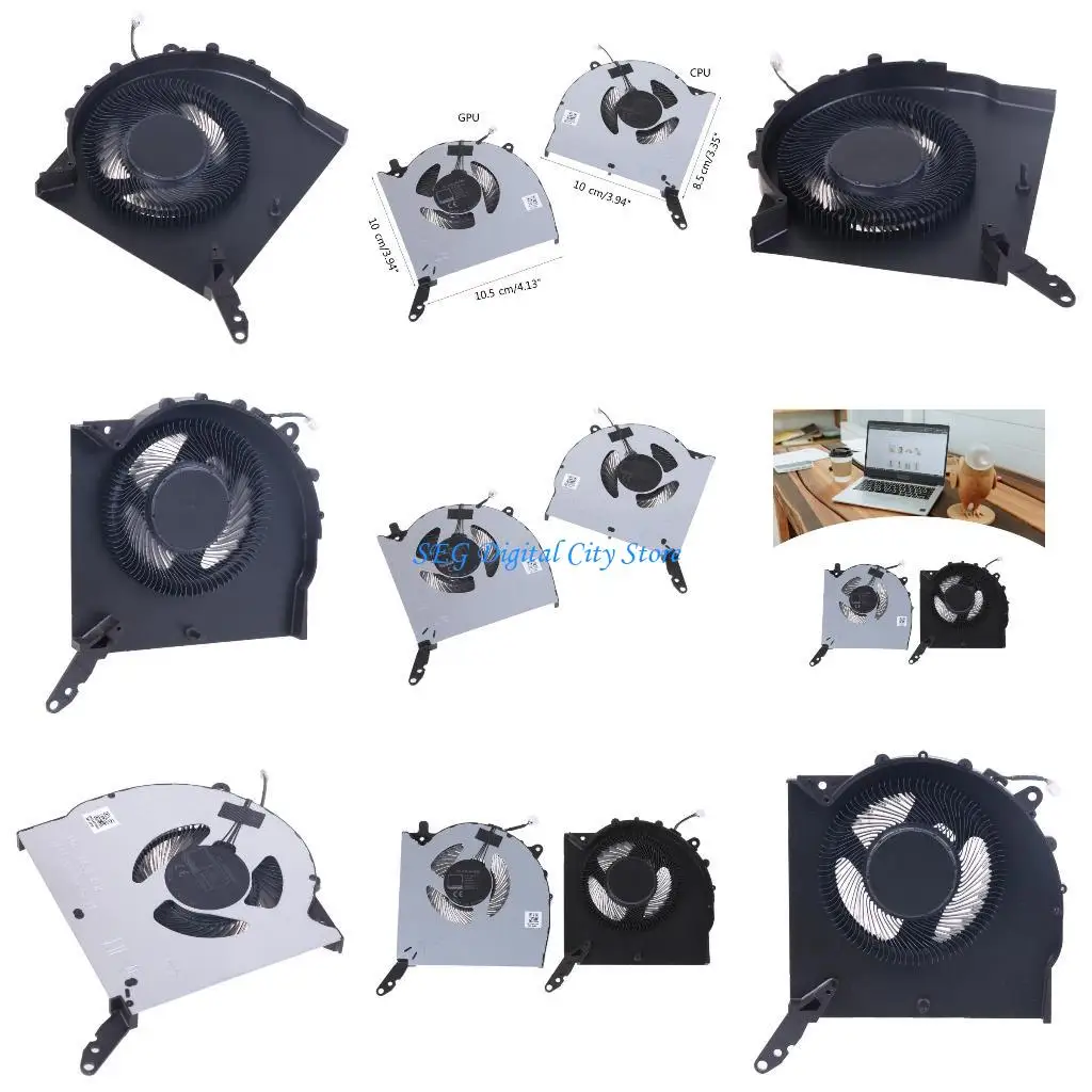 

U75B CPU GPU Radiators Replacement Laptops Graphics Card Cooling Fan for Y9000P 2023 12V