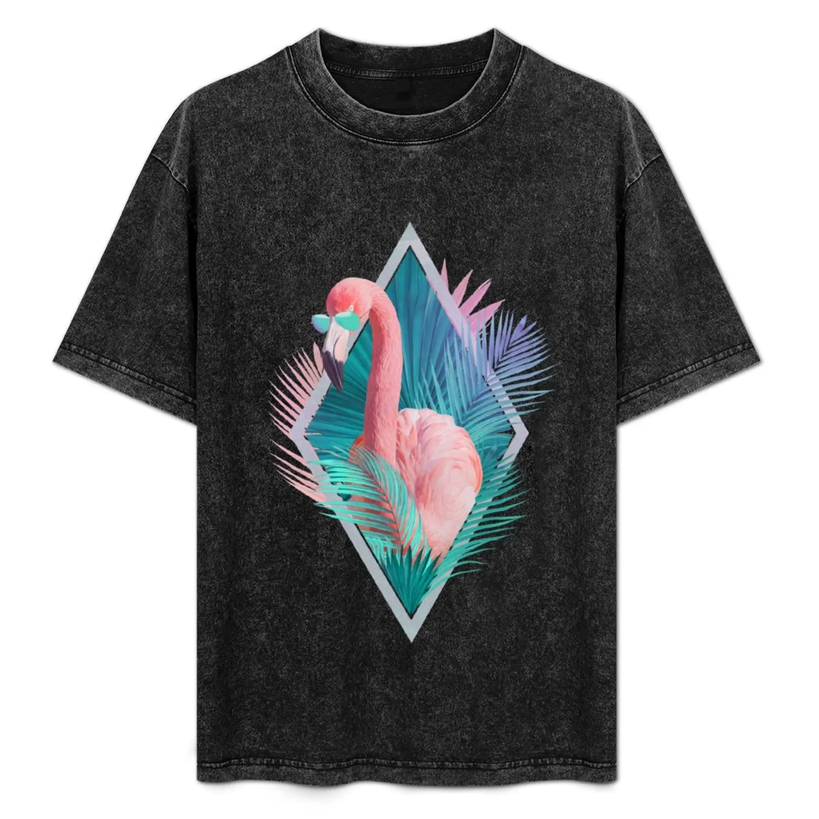

Tropical leaves T-Shirt Urban Style Casual Short Sleeve Top
