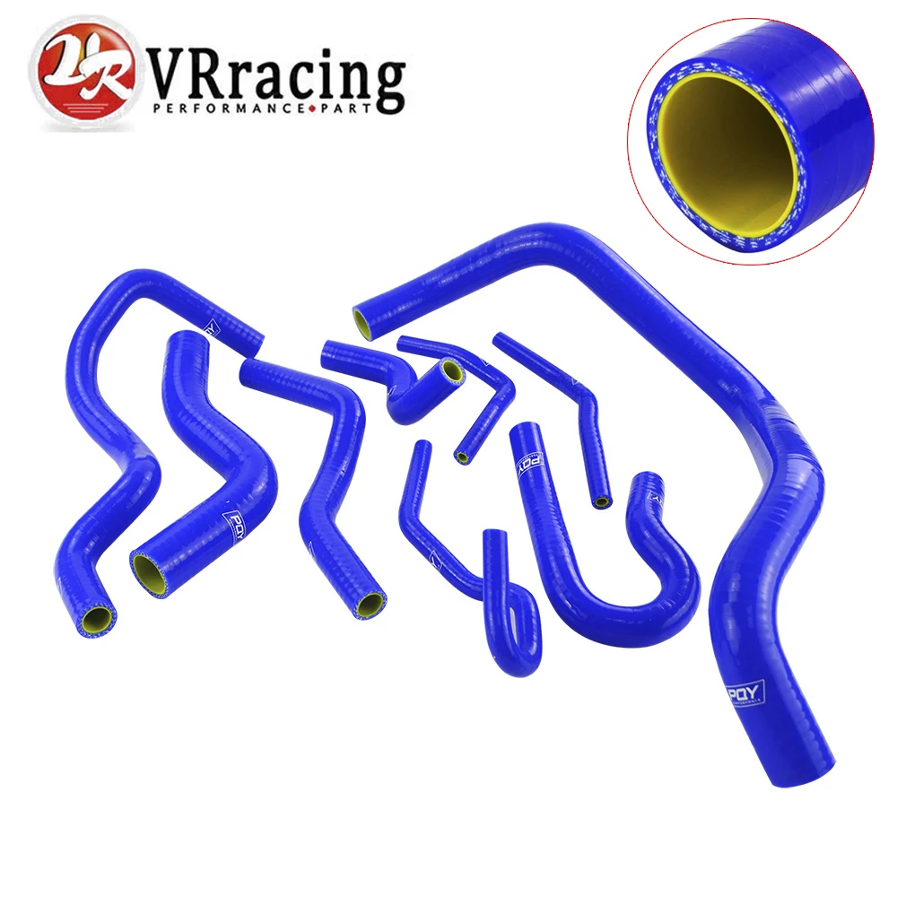 9 Pcs Silicone Radiator Coolant Hose Silicone hose kit For Honda CIVIC SOHC D15 D16 EG EK 92-00 With PQY logo